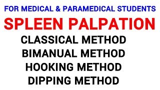 SPLEEN PALPATION  CLINICAL LAB  PHYSIOLOGY [upl. by Nyrroc180]