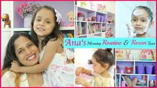 Anayas MORNING Routine amp ROOM Tour  Kids Fun Vlog DIML ShrutiArjunAnand [upl. by Mathew300]