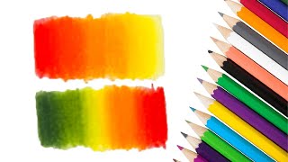 Comment Faire Un DÃ‰GRADÃ‰ AU CRAYON DE COULEUR Tuto Technique [upl. by Adrahs213]