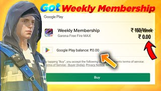 Getting Weekly Membership is Too Easy 😉🔥 [upl. by Nadya]