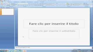 TUTORIALCreare una presentazione con PowerPoint [upl. by Nyrhtakyram330]