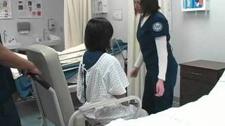 Nursing Transfer Patient From Bed to Wheelchair [upl. by Asseret]