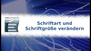 OpenOffice Writer Schriftart und Schriftgröße verändern [upl. by Neomah]