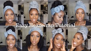 EASY HEADWRAP TUTORIAL How to 6 Styles  TheLifestyleLuxe [upl. by Martguerita580]