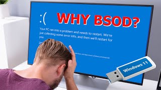 Solve BSOD while installing Windows 1110 Blue screen of death [upl. by Chev]