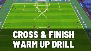 Crossing amp Finishing Drill  U13 U14 U15  FootballSoccer  2021 [upl. by Aivlys]