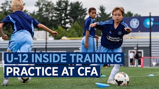 U12 Boys Practice at CFA  ACADEMY INSIDE TRAINING [upl. by Pavel554]