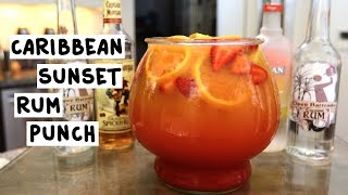 Caribbean Sunset Rum Punch [upl. by Anahsek]