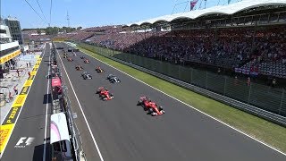 2017 Hungarian Grand Prix  Race Highlights [upl. by Cohl]