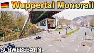 4K Suspension Railway in Wuppertal Germany Schwebebahn [upl. by Ahar82]