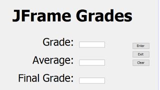 Easy Java JFrame Grades Program For Beginners [upl. by Aurilia602]