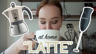 HOW TO MAKE A quotLATTEquot AT HOME moka pot  frother [upl. by Ardnekan589]