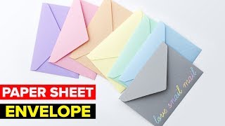 How to Make Paper Envelope  DIY Easy Paper Envelope [upl. by Bolen]