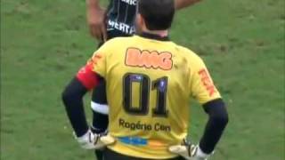 Goalkeeper Rogerio Cenis 100th career goal [upl. by Nemzzaj]