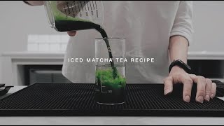 How To Make Iced Matcha Tea With Perfect Foam Layer [upl. by Nnaear]