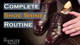 Complete Shoe Shine Routine [upl. by Greenstein]