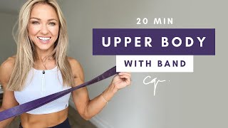 20 Min UPPER BODY WORKOUT at Home with Resistance Band [upl. by Artenal]