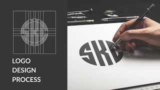 The Logo Design Process From Start To Finish  Learn How To design Any letters In Circle [upl. by Jehoash]