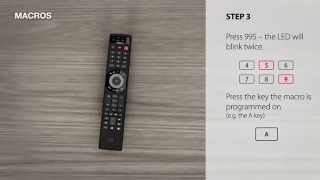 Universal Remote Control – URC 7980 Smart Control – how to setup a Macro [upl. by Palmira519]