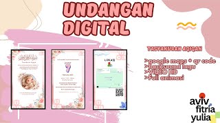 Tutorial CARA Membuat Undangan Digital Aqiqah [upl. by Wanyen]