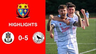 Caerleon 05 Cwmbrân Town  Gwent FA Senior cup  Quarter final highlights [upl. by Eillor312]