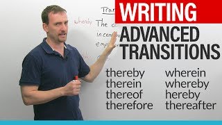 WRITING – Advanced English Transitions thereby thereof hereby therein wherein whereby [upl. by Apple]