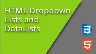 HTML Dropdown Lists and DataLists [upl. by Weinreb]