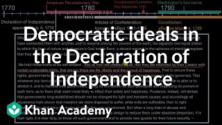 Democratic ideals in the Declaration of Independence [upl. by Piotr]