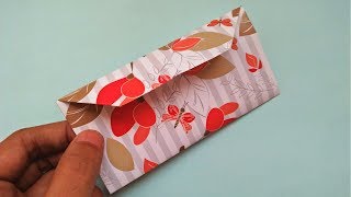 DIY  Easy Origami Envelope from Wrapping Paper Unique [upl. by Ambrosio779]