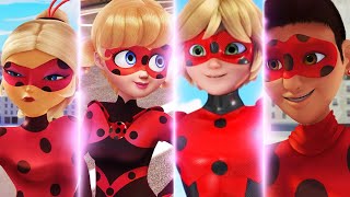 TRANSFORMAÇÕES PERSONAGENS DE MIRACULOUS LADYBUG✨🐞 [upl. by January]