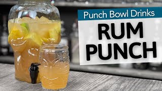 Punch Recipes for Parties  Steve the Barman Rum Punch Recipe [upl. by Denbrook]