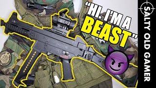 This Airsoft Gun is a Beast 😈 Umarex HK UMP45 Elite  SaltyOldGamer Airsoft Review [upl. by Nonnahsed]