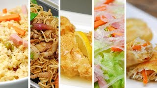 TOP 5 RECETAS CHINAS  Comida china casera [upl. by Eelorac958]