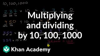 Multiplying and dividing by 10 100 1000 [upl. by Reine]