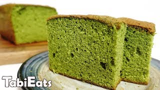 How to Make MATCHA CASTELLA Japanese Green Tea Sponge Cake [upl. by Enicul17]