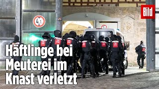 Gefängnismeuterei Polizei stürmt Knast in Thüringen  JVA Untermaßfeld [upl. by Standley]