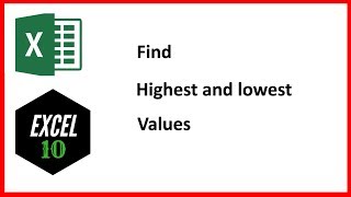 How to select the highest or lowest value in excel using function [upl. by Swan]