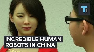 Incredible humanlike robots in China [upl. by Pattie]