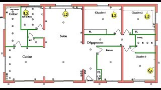 PLAN INSTALLATION ELECTRIQUE COMMENT FAIRE [upl. by Alliuqahs751]